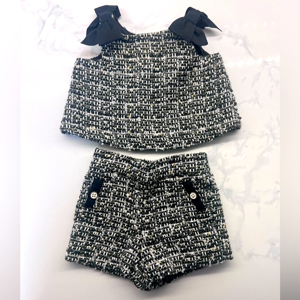 Janie and Jack Chanel Inspired Tweed Two Piece